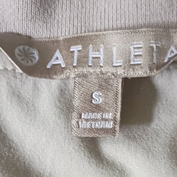 ATHLETA Sprint Track Jacket Size Small Cream and white - Picture 8 of 10